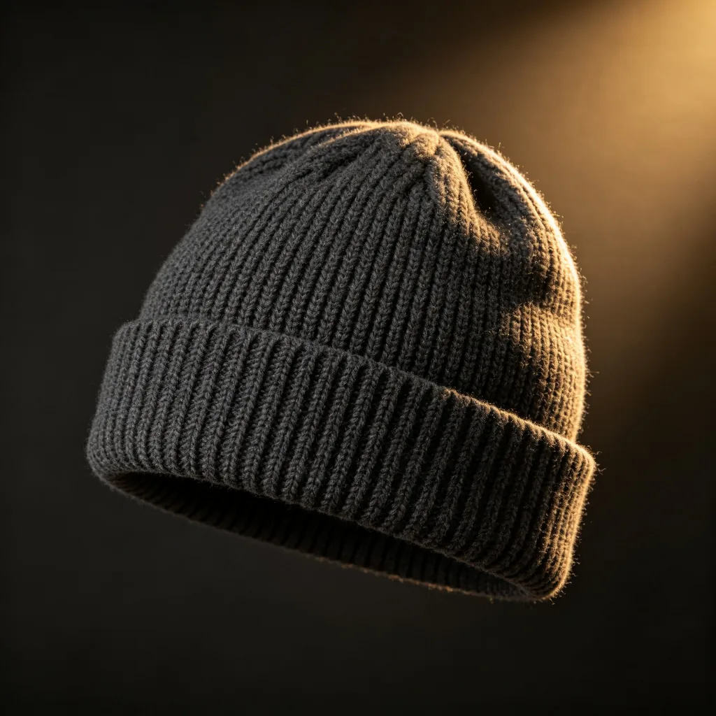 Custom knitted beanie hat
