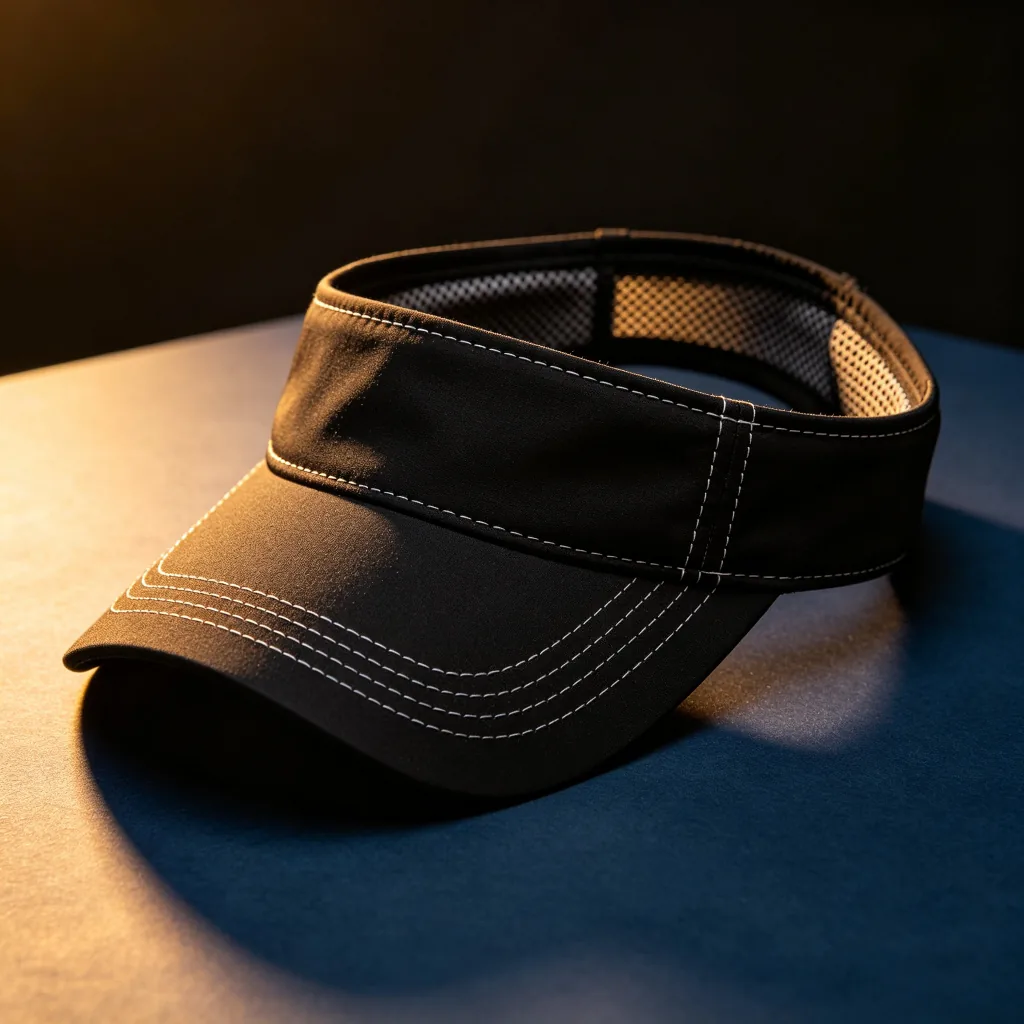 Visor detail — curved brim and breathable lining